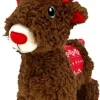 Kong Holiday Sherpa Reindeer koiran pehmolelu, M 21x8x18 cm| Pehmeät Lelut