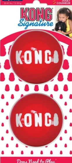 Kong Signature Ball koiranlelu, L, 2 kpl| Aktivointilelut
