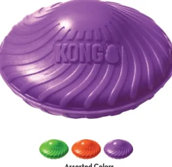 Kong Squeezz Orbitz Aucer Mix koiranlelu, S/M| Aktivointilelut