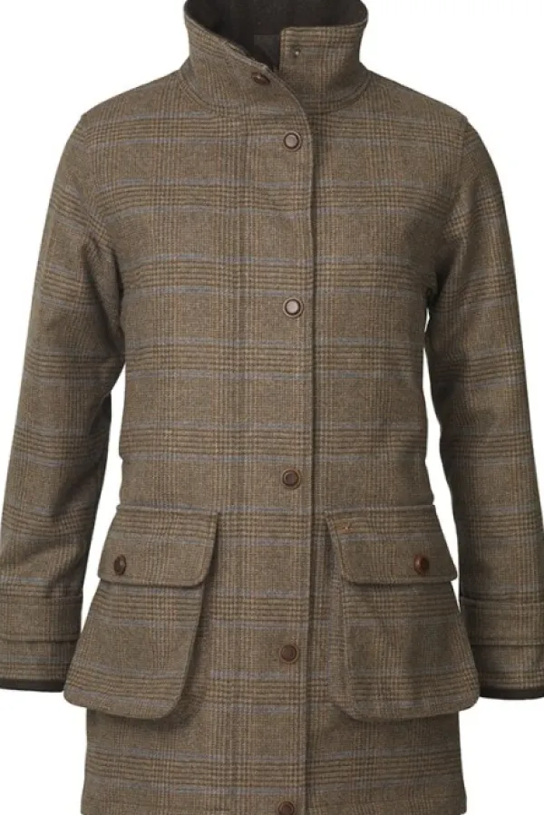 Laksen Bell Coat naisten metsästystakki, ruudullinen| Metsästystakit/Loden- Ja Tweedtakit