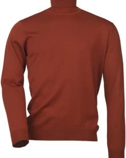 Laksen Easton Roll Neck villapusero, oranssipunainen| Pitkähihaiset Paidat