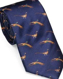 Laksen Fly-By Pheasant Tie Old Navy| Metsästysasusteet/Metsästyssolmiot