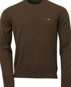 Laksen Hoy O-Neck villapusero, ruskea| Metsästysliivit/Fleeceliivit