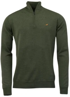 Laksen Norfolk Zip-Neck villapusero, Woody| Metsästysliivit/Fleeceliivit