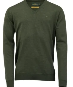 Laksen Sussex V-Neck villapaita, Woody| Metsästysliivit/Fleeceliivit