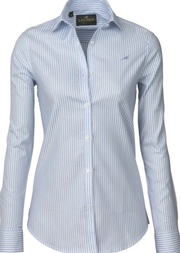 Laksen Metsästyspaidat^W's Eton naisten kauluspaita, sininen