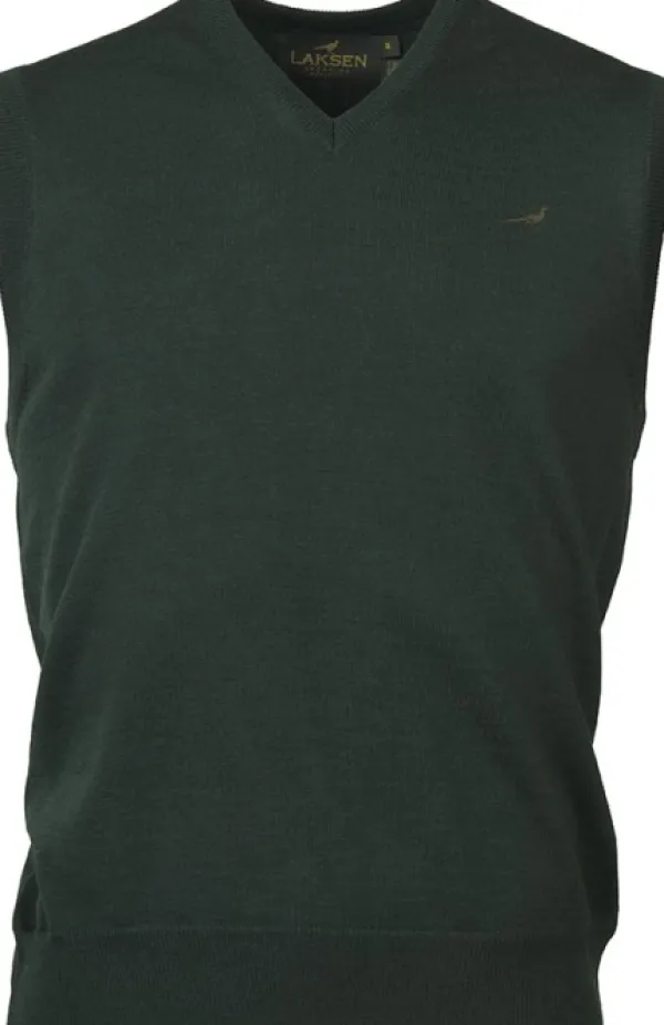 Laksen Liivit^York Slipover villaliivi, vihreä