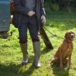 Le Chameau Chasseur Leather Lined Boot kumisaappaat nahkavuorilla, vihreä| Saappaat