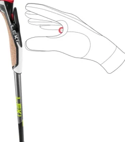 Leki Hiihto- Ja Vaellussauvat^Traveller Alu Black/Silvergray/Neonyellow