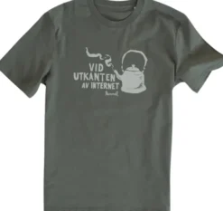 Lemmelkaffe T-paidat Ja Pikeepaidat^T-Shirt Vid Utkanten Khaki Green
