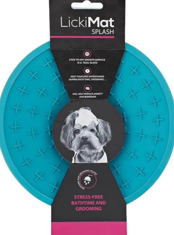 Lickimat koirankuppi Splash sininen 19 cm| Koirankupit
