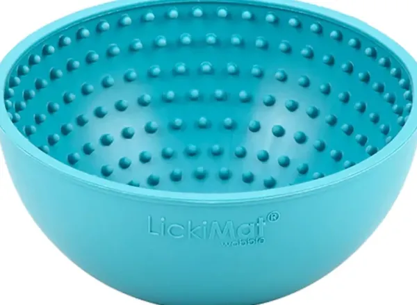 Lickimat Koirankupit^nuolumatto Wobble Sininen 17x17x8 cm