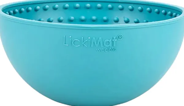 Lickimat Koirankupit^nuolumatto Wobble Sininen 17x17x8 cm