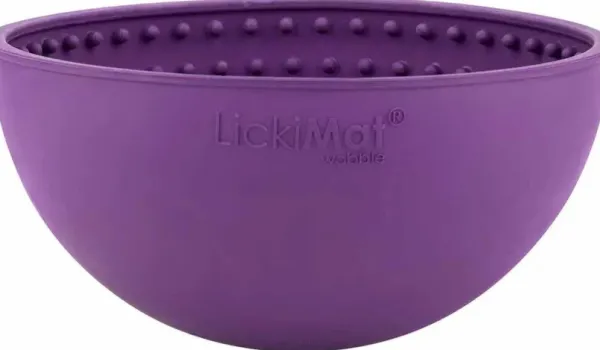 Lickimat Koirankupit^nuolumatto Wobble Lila 17x17x8 cm