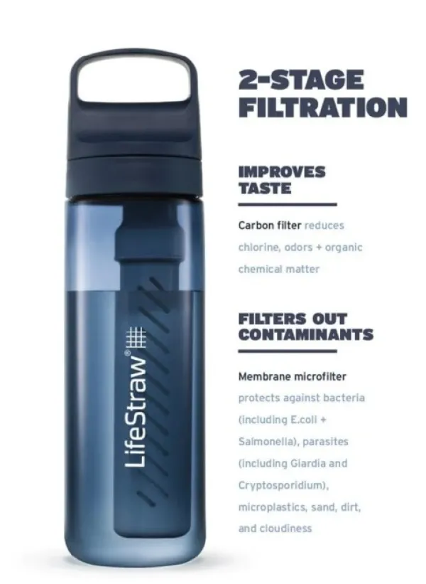 Lifestraw Go 2.0 1L vedensuodatin, Aegean Sea| Vedenpuhdistus
