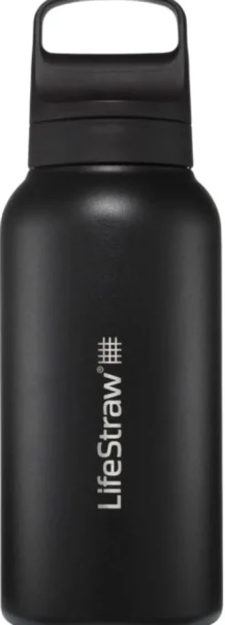 Lifestraw Vedenpuhdistus^Go 2.0 Stainless Steel 700 ml vedensuodatin, Black