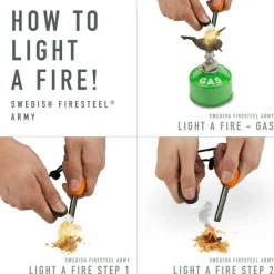 Light My Fire Preppaus Ja Varustautuminen^FireSteel BIO tulukset, Army Slaty Black