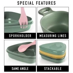 Light My Fire OutDoor MealKit BIO astiasarja, Musty Yellow| Astiat Ja Ruokailuvälineet