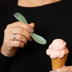 Light My Fire Spork Little BIO 2-pack Sandy Green / Dusty Pink| Astiat Ja Ruokailuvälineet