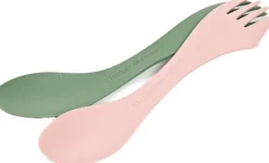 Light My Fire Spork Medium BIO 2-pack Sandy Green / Dusty Pink| Astiat Ja Ruokailuvälineet