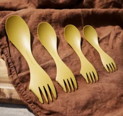Light My Fire Spork Medium BIO 2-pack Sandy Green / Dusty Pink| Astiat Ja Ruokailuvälineet