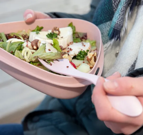 Light My Fire Astiat Ja Ruokailuvälineet^Spork Medium BIO 2-pack Musty Yellow / Hazy Blue