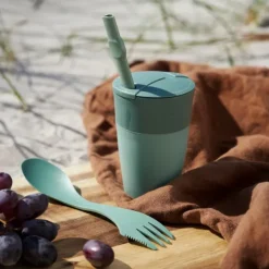 Light My Fire Astiat Ja Ruokailuvälineet^Spork´n Straw BIO Sandy Green