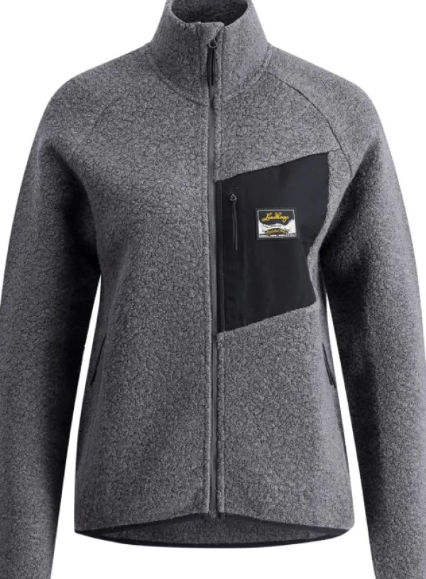 Lundhags Flok Wool Pile naisten takki, Granite| Hupparit, Fleecet Ja Välipaidat