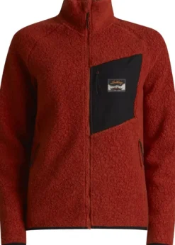 Lundhags Hupparit, Fleecet Ja Välipaidat^Flok Wool Pile Vest naisten fleecetakki, punainen