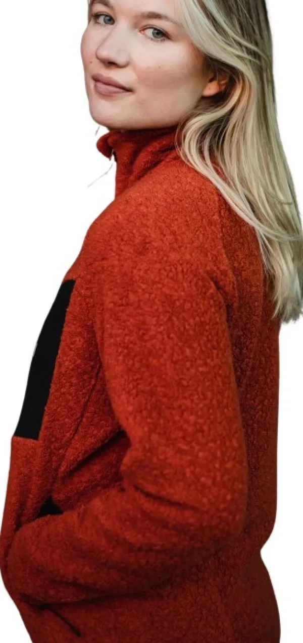 Lundhags Hupparit, Fleecet Ja Välipaidat^Flok Wool Pile Vest naisten fleecetakki, punainen