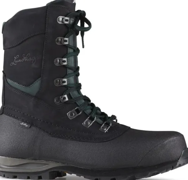 Lundhags Vaellus- Ja Trekkingkengät^Jaure II Light High Wide korkeavartiset vaelluskengät, musta/murrettu vihreä