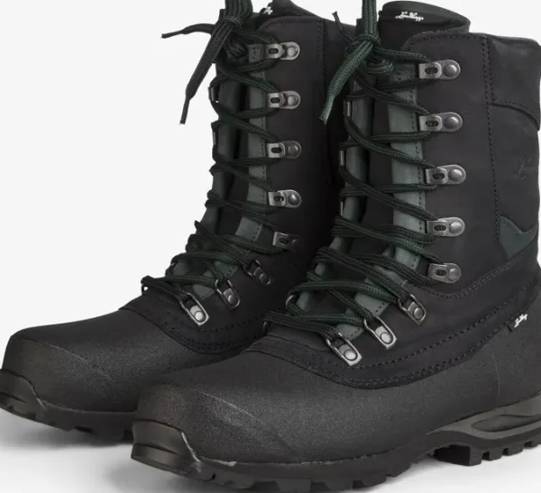 Lundhags Vaellus- Ja Trekkingkengät^Jaure II Light High Wide korkeavartiset vaelluskengät, musta/murrettu vihreä