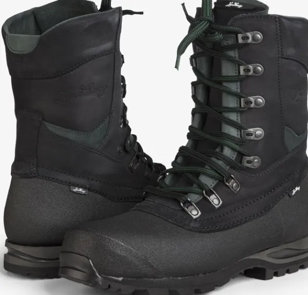 Lundhags Vaellus- Ja Trekkingkengät^Jaure II Light High Wide korkeavartiset vaelluskengät, musta/murrettu vihreä