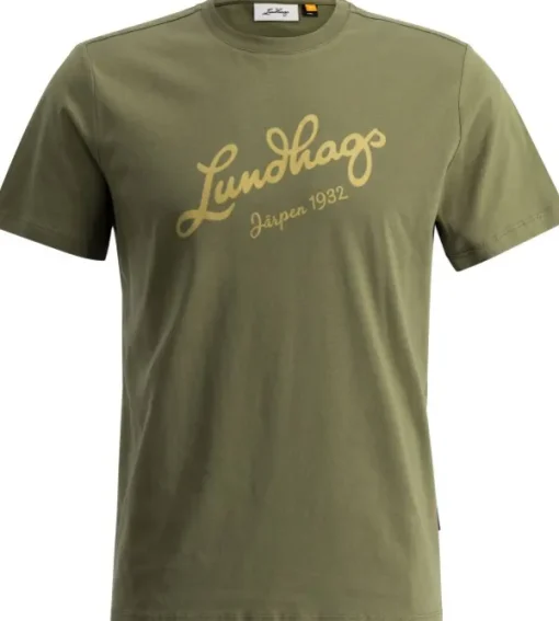 Lundhags T-paidat Ja Pikeepaidat^Järpen Logo T-shirt paita, vihreä