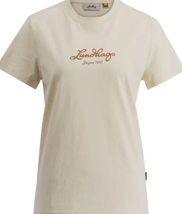 Lundhags Järpen Logo T-shirt naisten paita, luonnonvaalea| T-paidat Ja Pikeepaidat