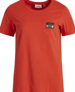 Lundhags T-paidat Ja Pikeepaidat^Knak Tee naisten t-paita, Lively Red
