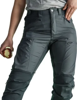 Lundhags Naisten metsästysvaatteet/Naisten Metsästyshousut^Makke High Waist Curved Pant naisten ulkoiluhousut, musta