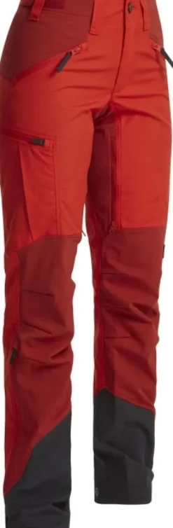 Lundhags Retkeilyhousut^Makke Pant naisten vaellushousut, Lively Red/Mellow Red