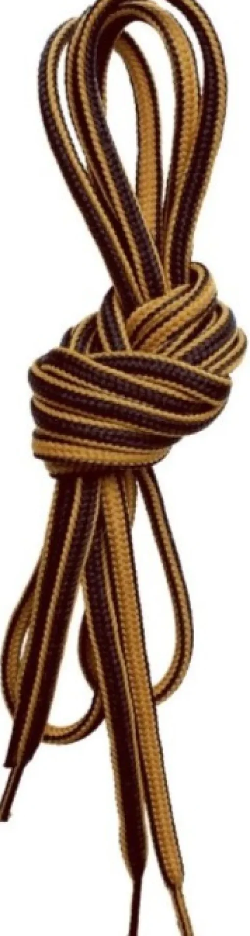 Lundhags Round Shoe Laces kengännauhat, unisex, keltainen/ruskea, 130 cm| Kengänhoito