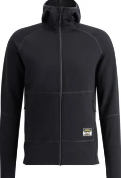 Lundhags Tived Merino Hoodie huppari, Black| Hupparit, Fleecet Ja Välipaidat