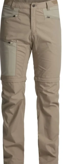 Lundhags Tived Zip-off Pant katkolahjehousut, vaaleanruskea| Shortsit