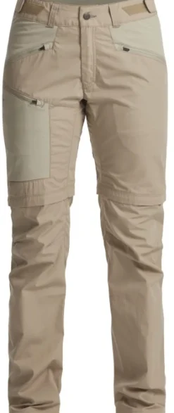 Lundhags Tived Zip-off Pant naisten katkolahjehousut, vaaleanruskea| Shortsit