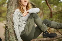 Lundhags Retkeilyhousut^Vanner -naisten ulkoiluhousut, harmaa/musta