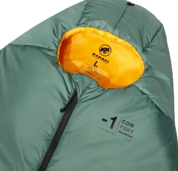 Mammut Comfort synteettinen makuupussi -1°C, vihreä| Makuupussit/Kevät- Ja Kesämakuupussit