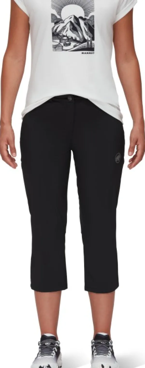 Mammut Runbold Capri Pants Women naisten caprihousut, musta| Vapaa-ajan Housut