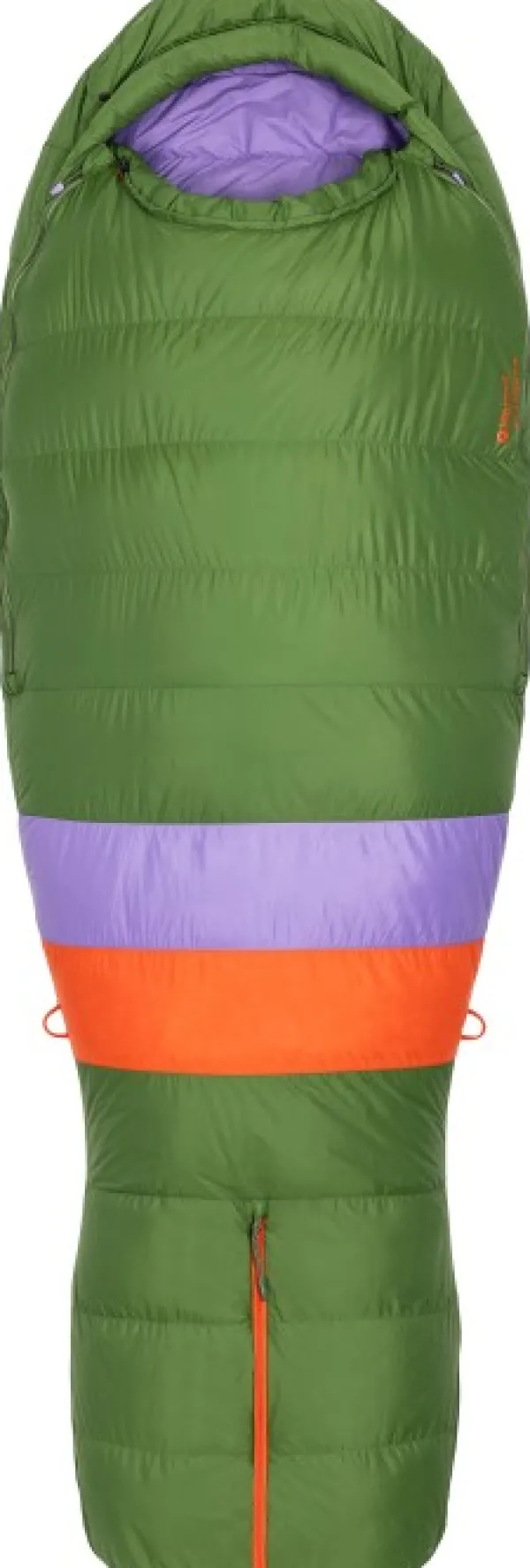 Marmot Makuupussit/Kolmen Vuodenajan Makuupussit^Angel Fire Long naisten untuvamakuupussi, Foliage/Paisley Purple