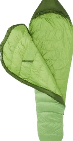 Marmot Hydrogen Long untuvamakuupussi, Foliage/Kiwi| Makuupussit/Kevät- Ja Kesämakuupussit