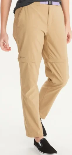 Marmot Kodachrome Convertible Pant naisten ulkoiluhousut, beige| Outlet - Housut Ja Shortsit