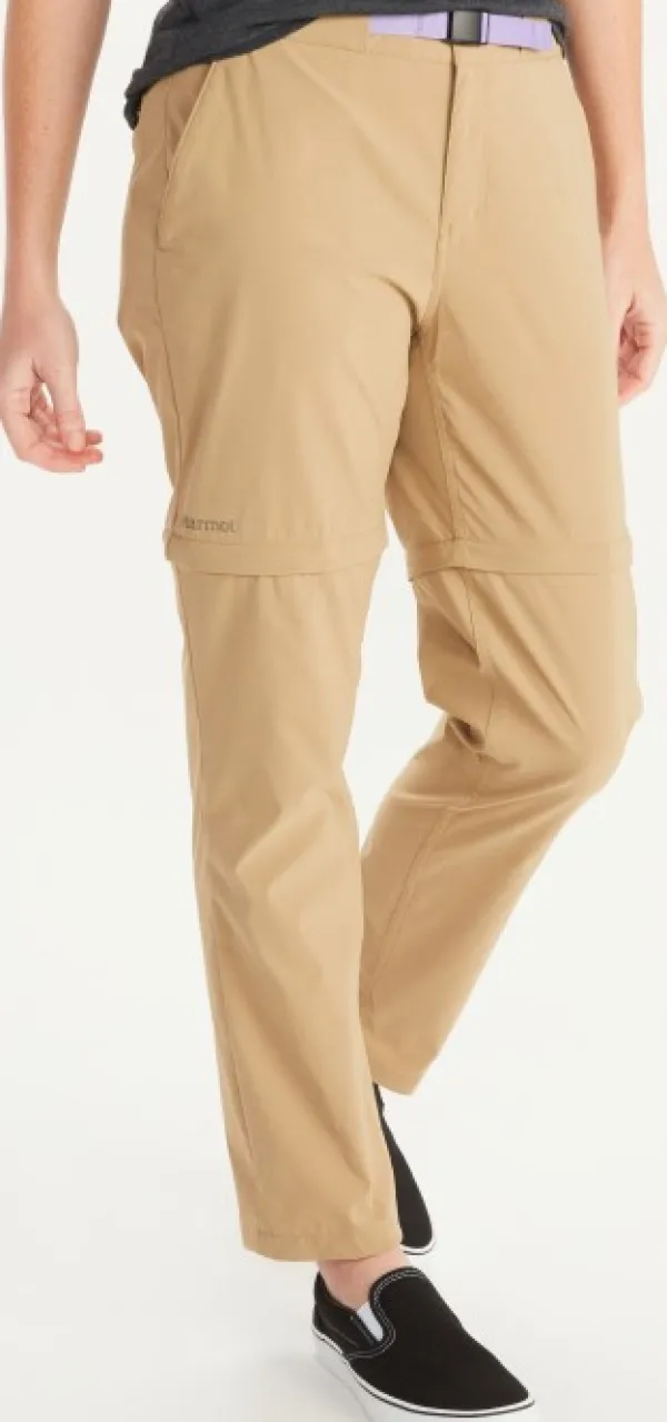 Marmot Kodachrome Convertible Pant naisten ulkoiluhousut, beige| Outlet - Housut Ja Shortsit