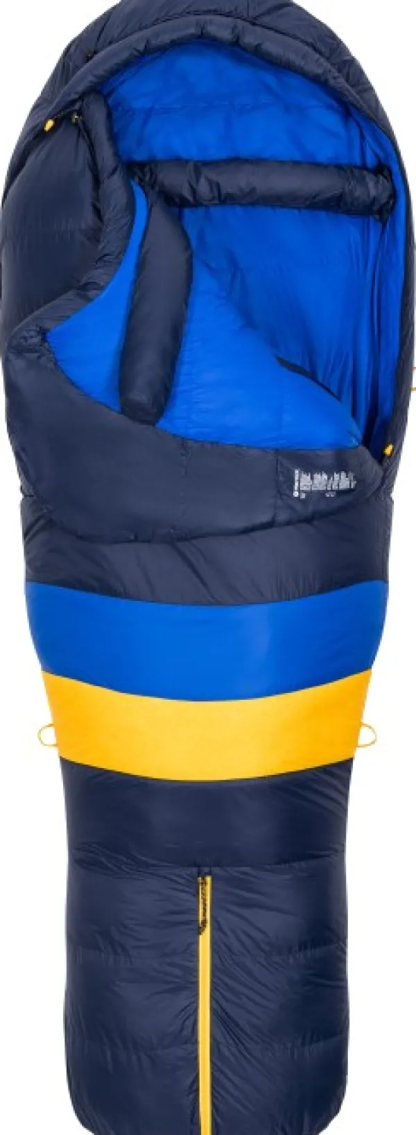 Marmot Ouray Long -naisten untuvamakuupussi, Arctic Navy/Dark Azure| Makuupussit/Syys- Ja Talvimakuupussit